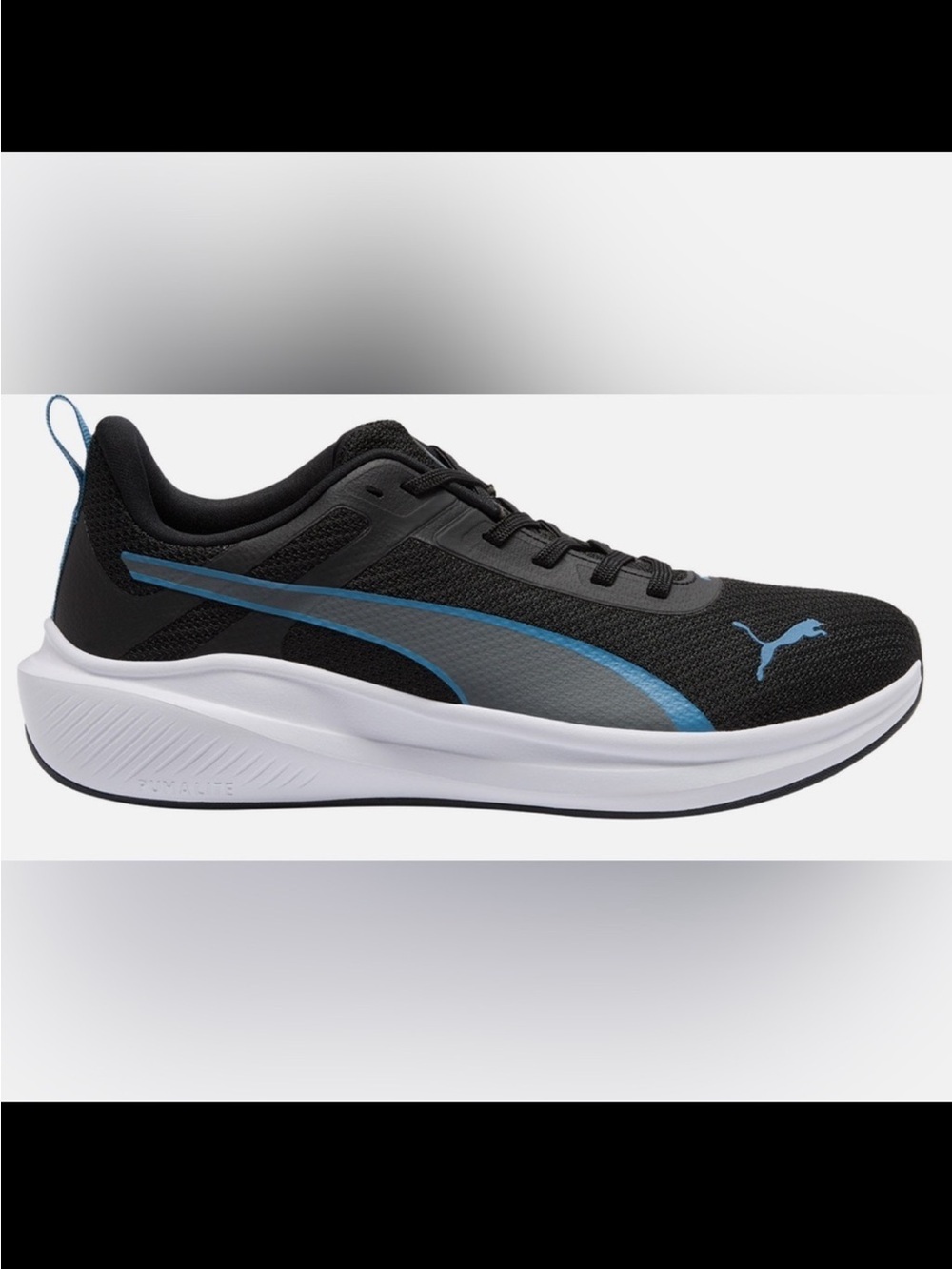 PUMA Men’s Running Sneakers Black and Blue Size 9.5